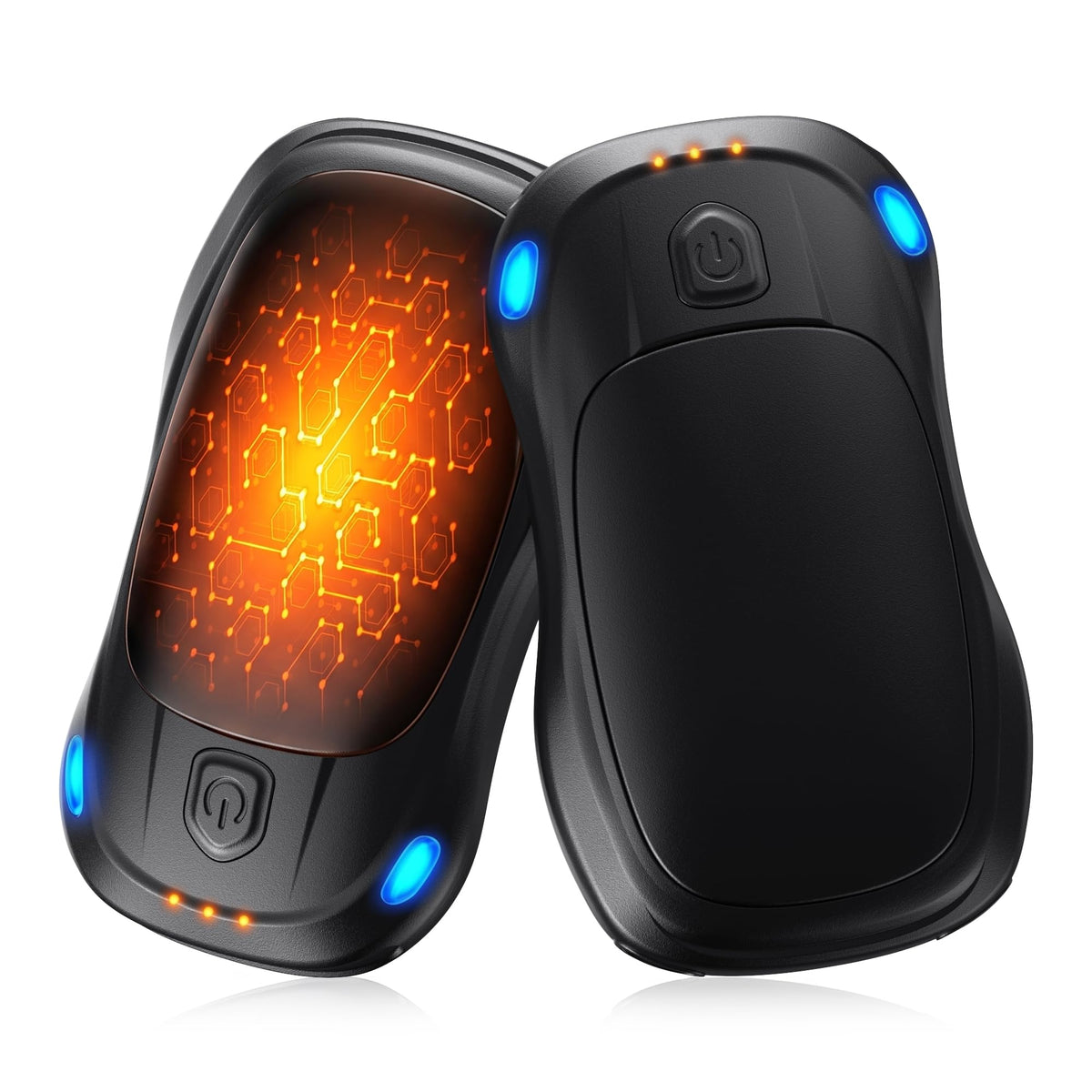 Hand Warmers Rechargeable 2 Pack, MKG Electric Hand Warmer, 24Hrs Long Lasting, Ultra-Light Pocket Heater with 3 Levels for Camping, Hunting, Golf, Women Men Winter Gift