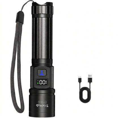 TrixHub Rechargeable Flashlights 2 Pack Super Bright High Lumens Flashlight
