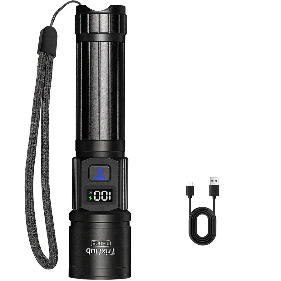 TrixHub Rechargeable Flashlights 2 Pack Super Bright High Lumens Flashlight